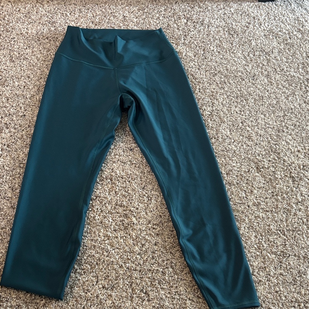 Alo Yoga Shine Emerald Teal Leggings